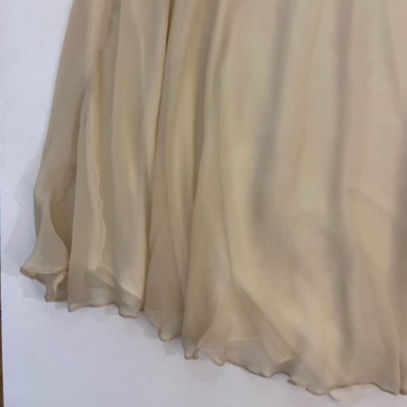 Burberry Silk Crepe de Chine Skirt cream soft beige 2008 Season - Picture 15 of 16